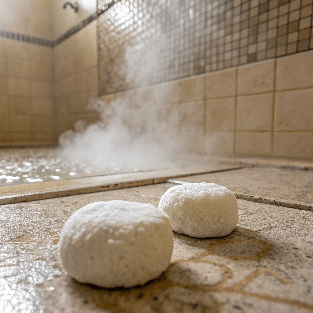 Zelfgemaakte douche vaporisatiesteentjes (shower steams)